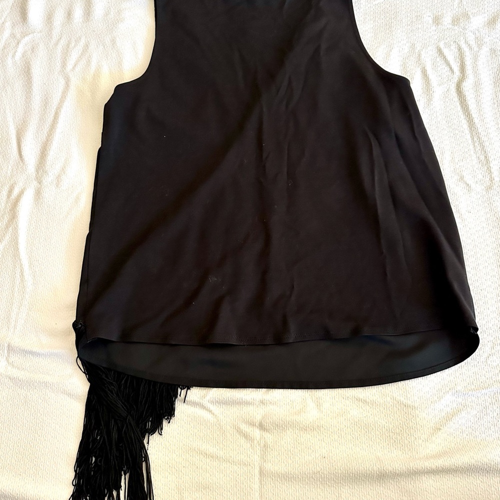 Trouvé Women’s Black Fringe‎ Top - Picture 6 of 6